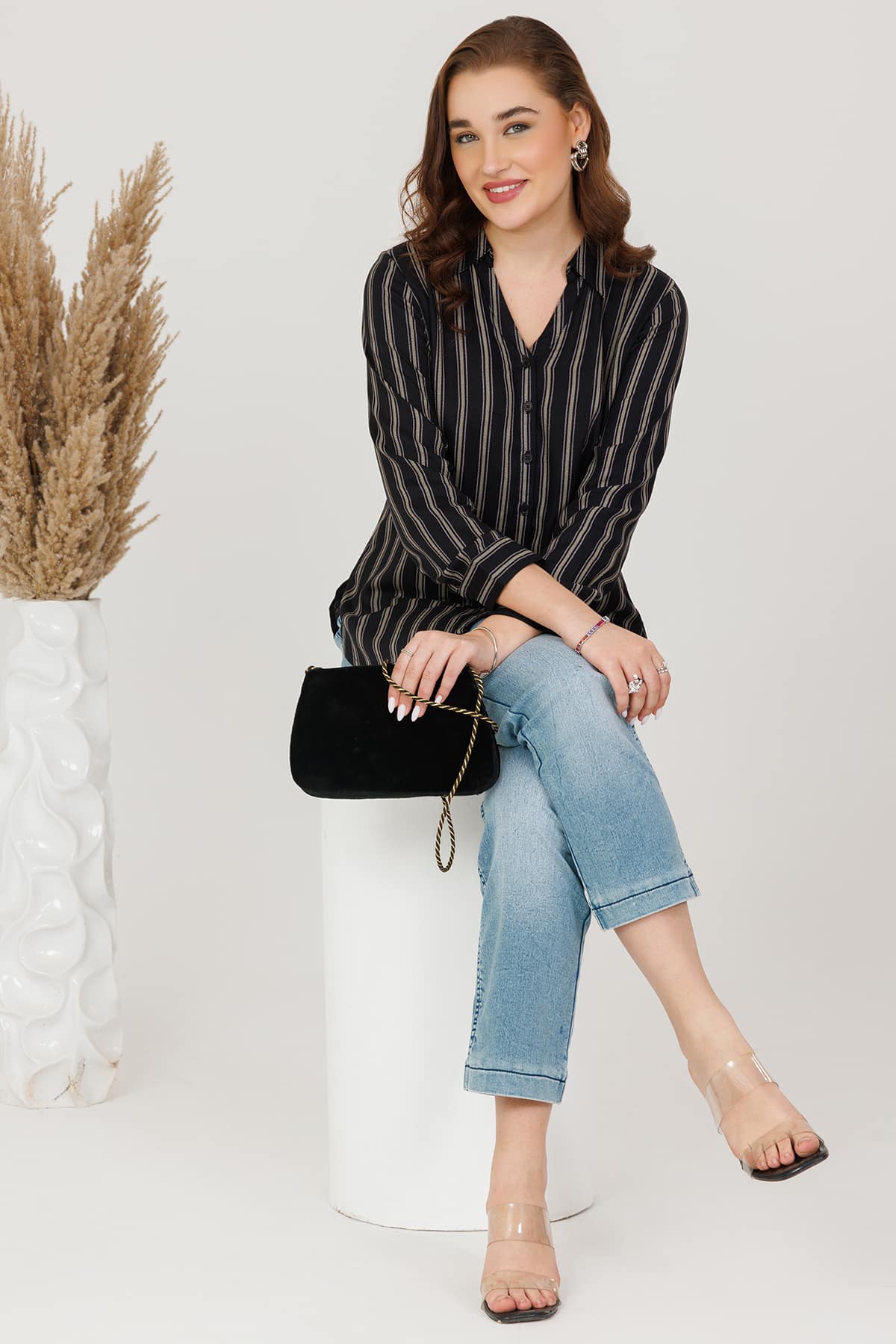 Black Women Shirt Winter
