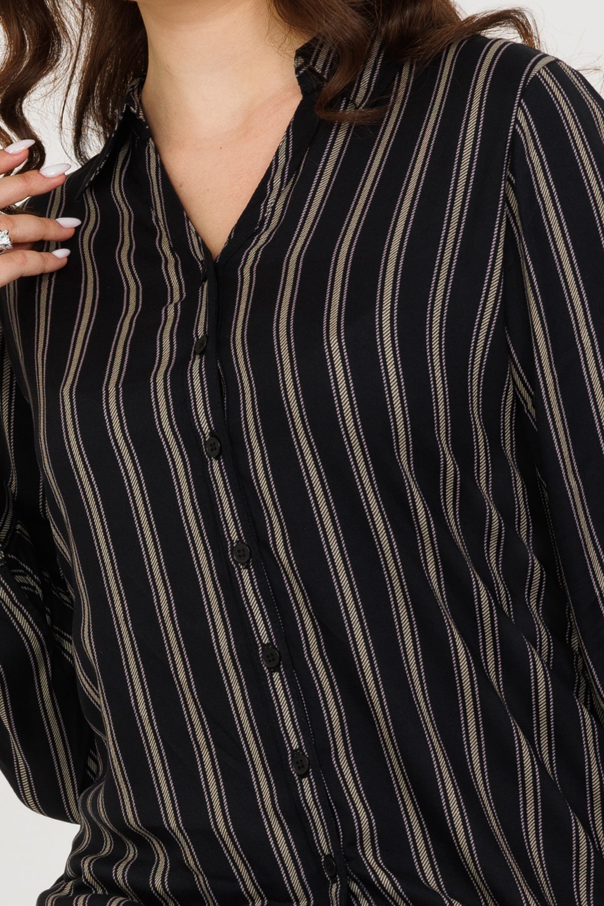 Black Women Shirt Winter