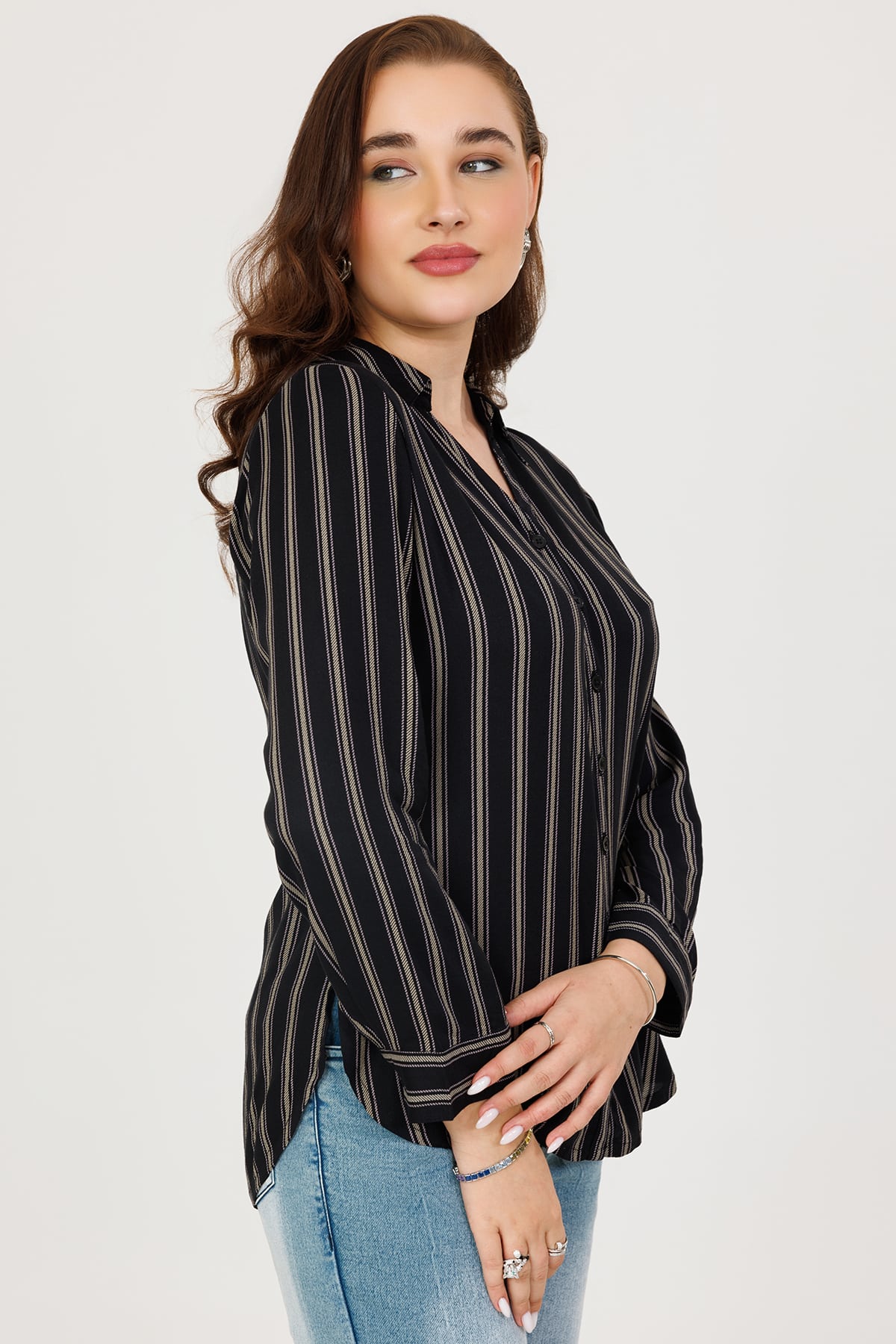 Black Women Shirt Winter