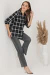 Black And White Shirt For Women For Winter