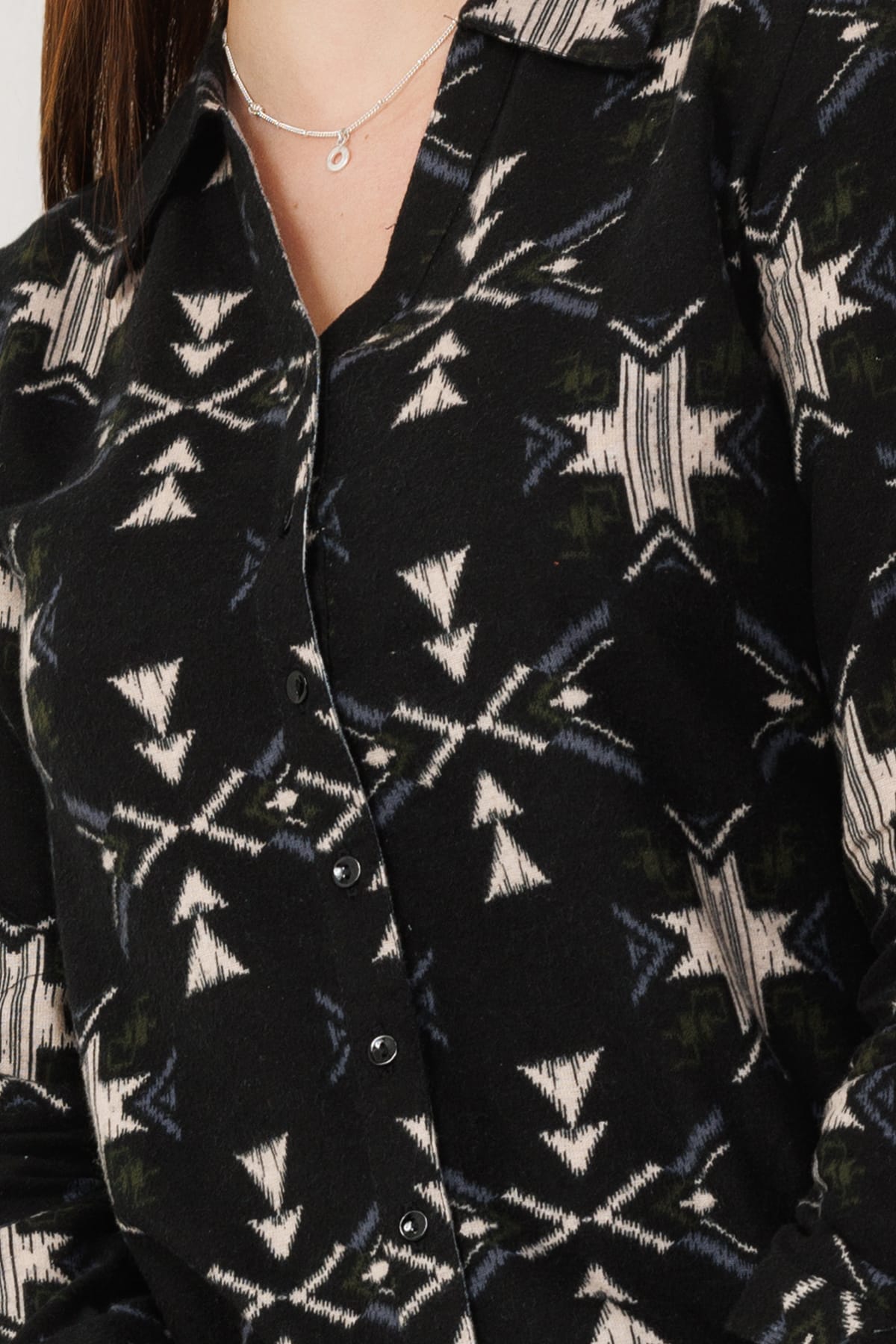 Printed Black Cotton Tunics For Women