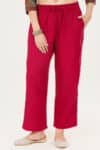 Solid Red Palazzo For Woman