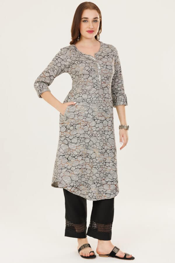 Grey Kurti For Women