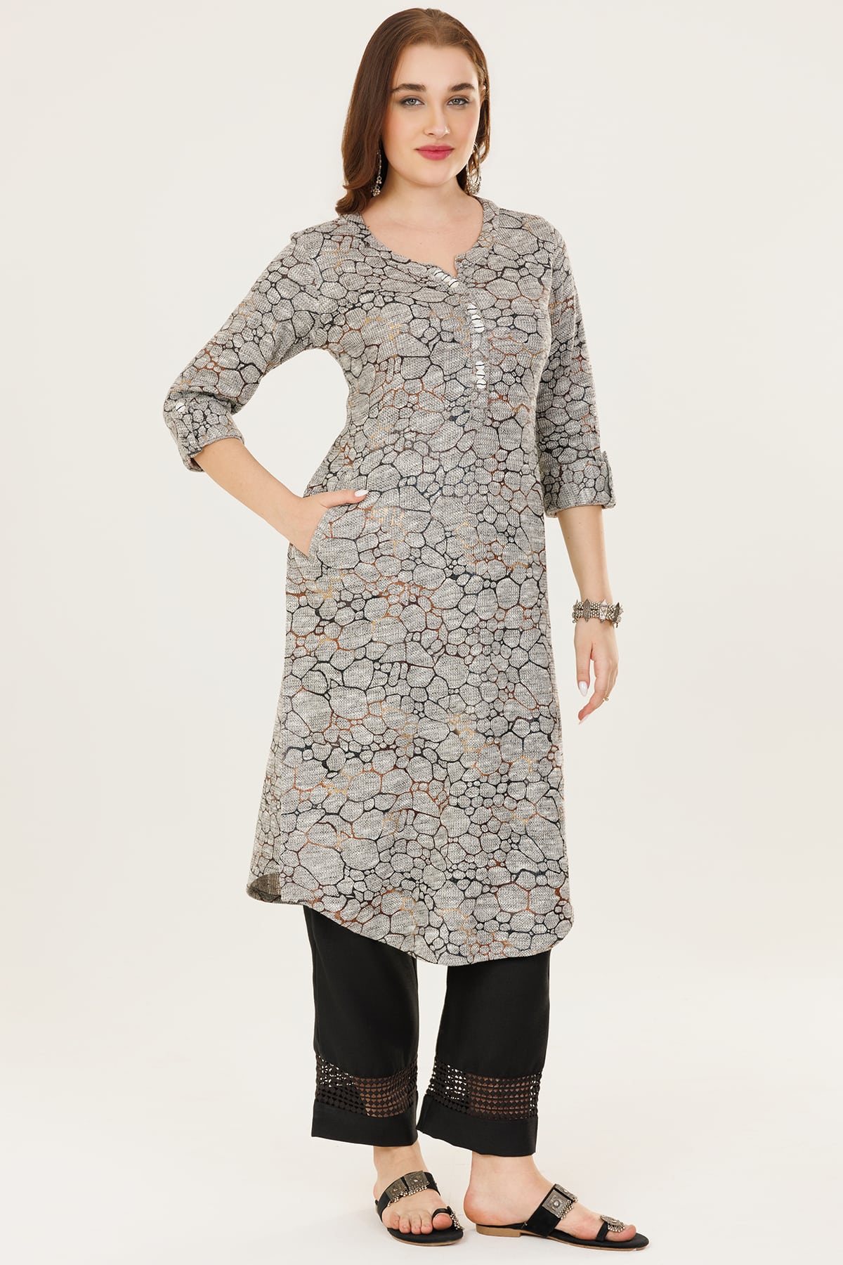 Grey Kurti For Women