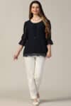 Navy Blue Top For Women