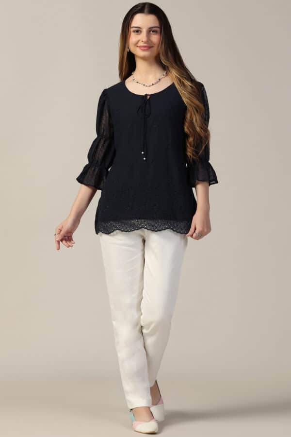 Navy Blue Top For Women