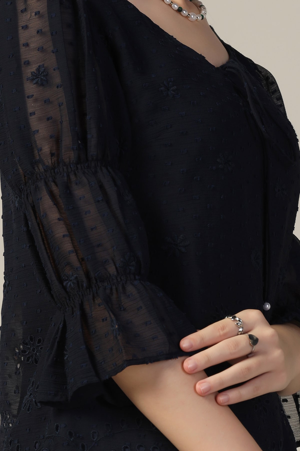 Navy Blue Top For Women