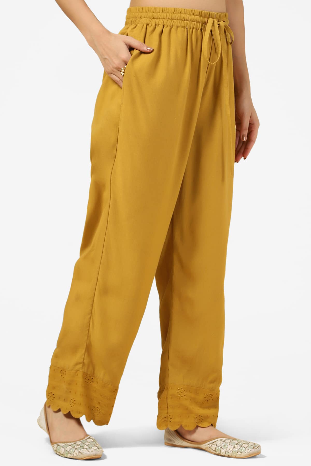 Yellow Palazzo Pants For Women