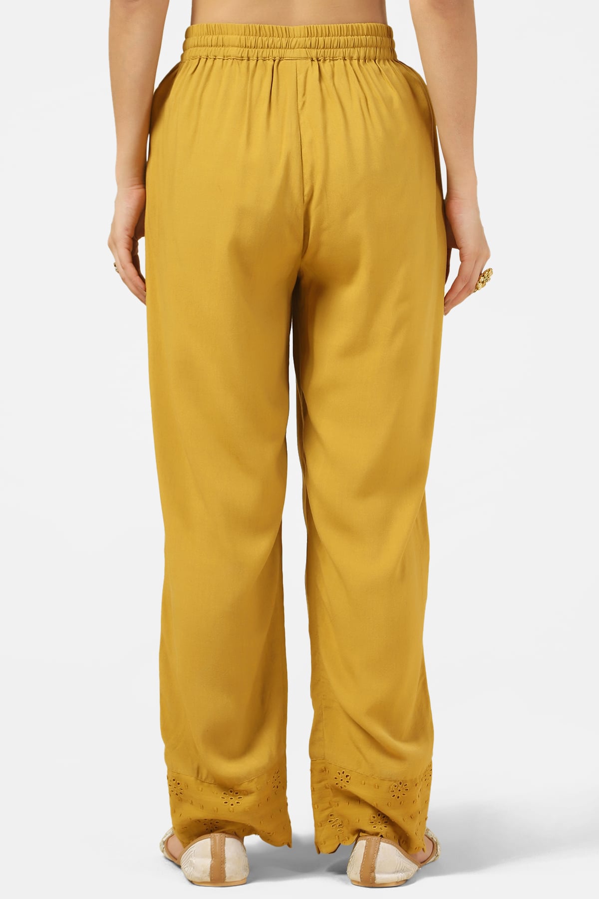Yellow Palazzo Pants For Women