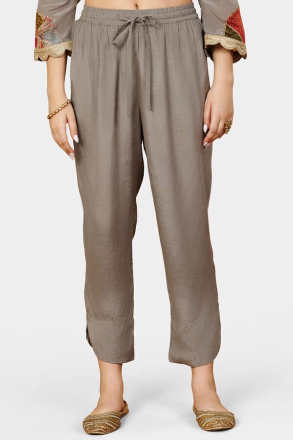 Grey Plazo For Women