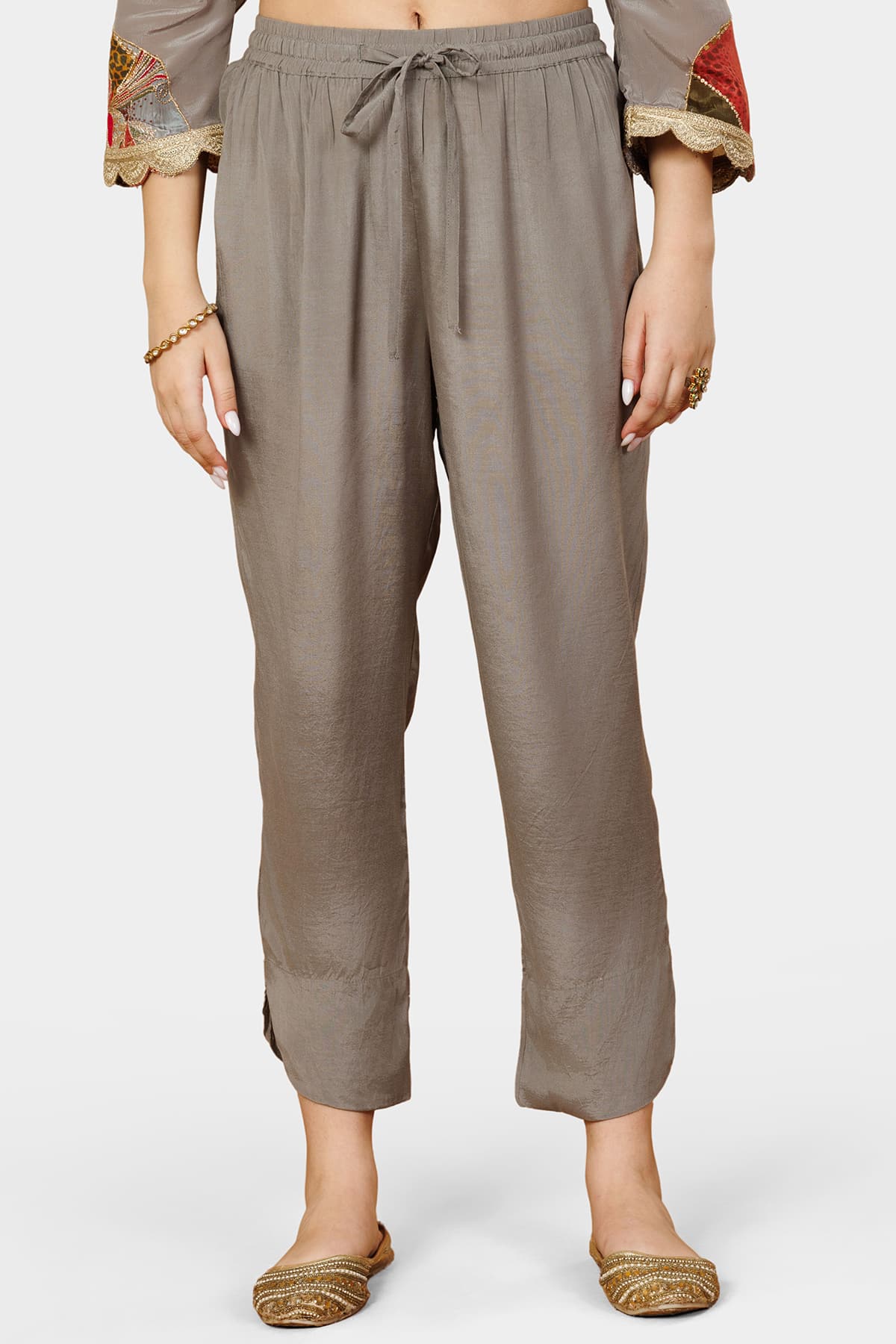 Grey Plazo For Women