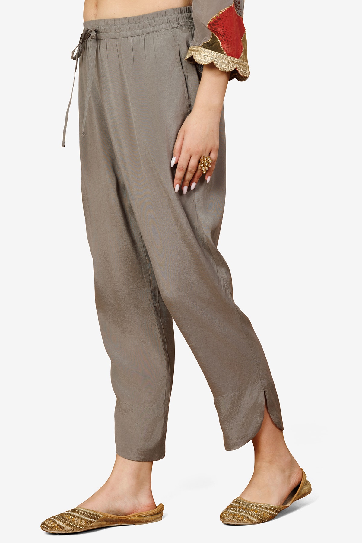 Grey Plazo For Women