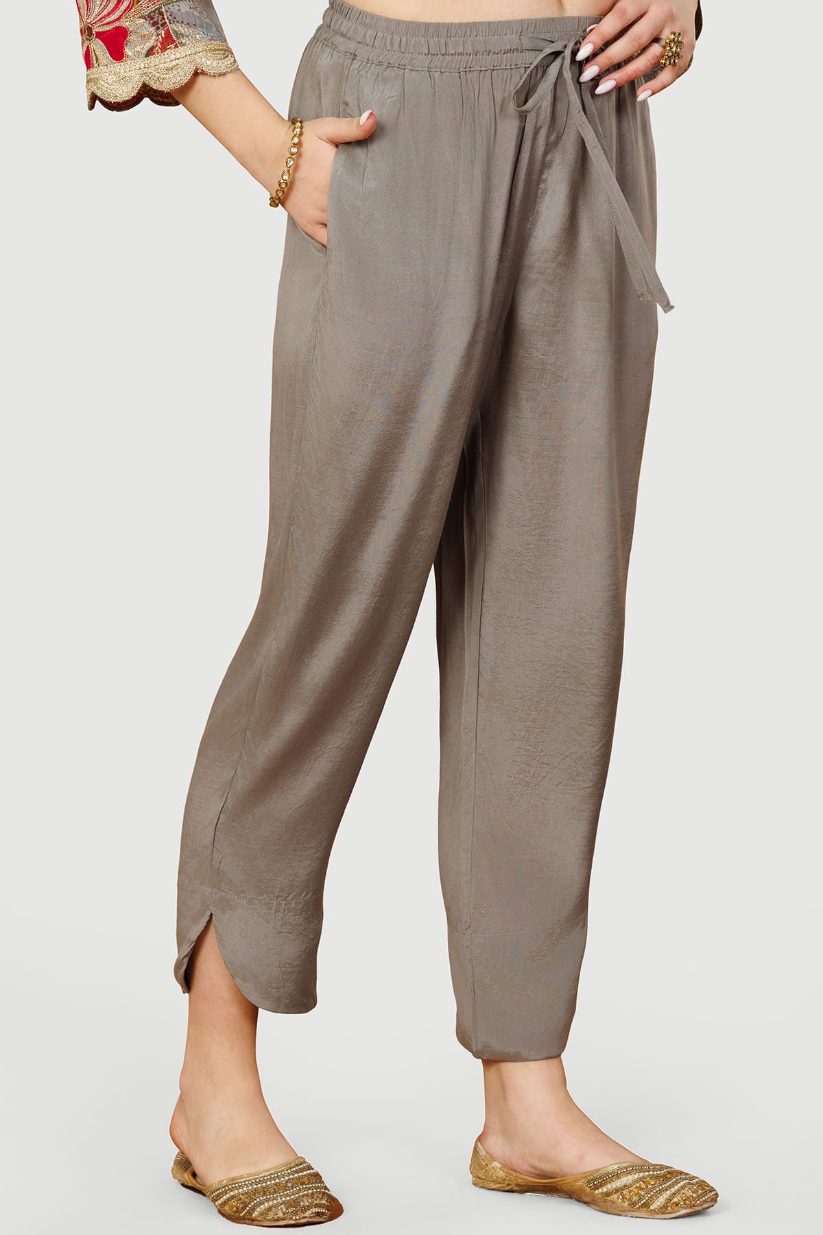 Grey Plazo For Women