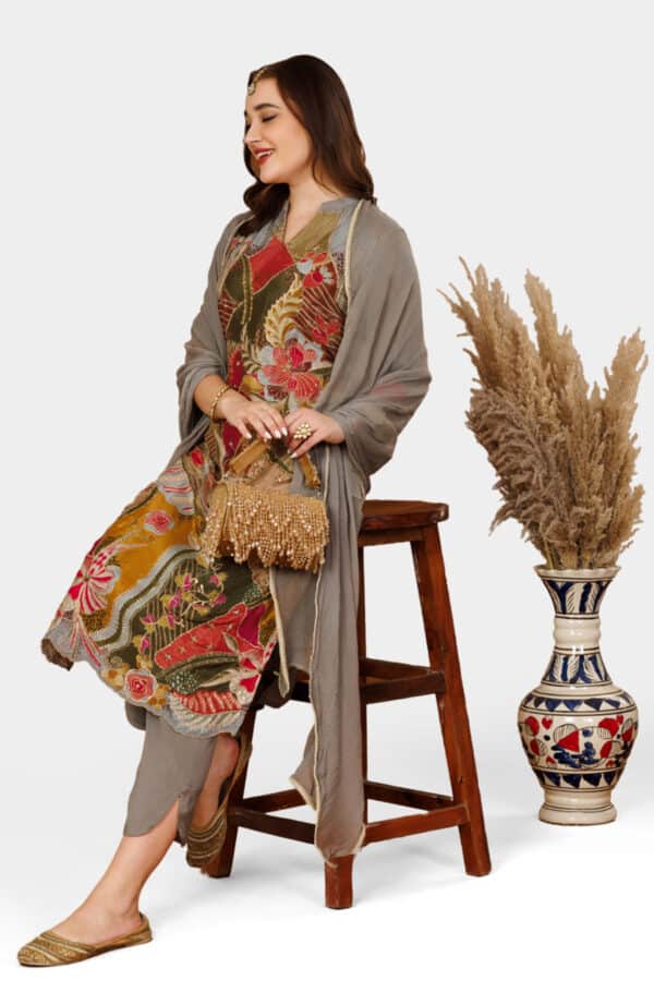 Brown Printed Kurti For Women