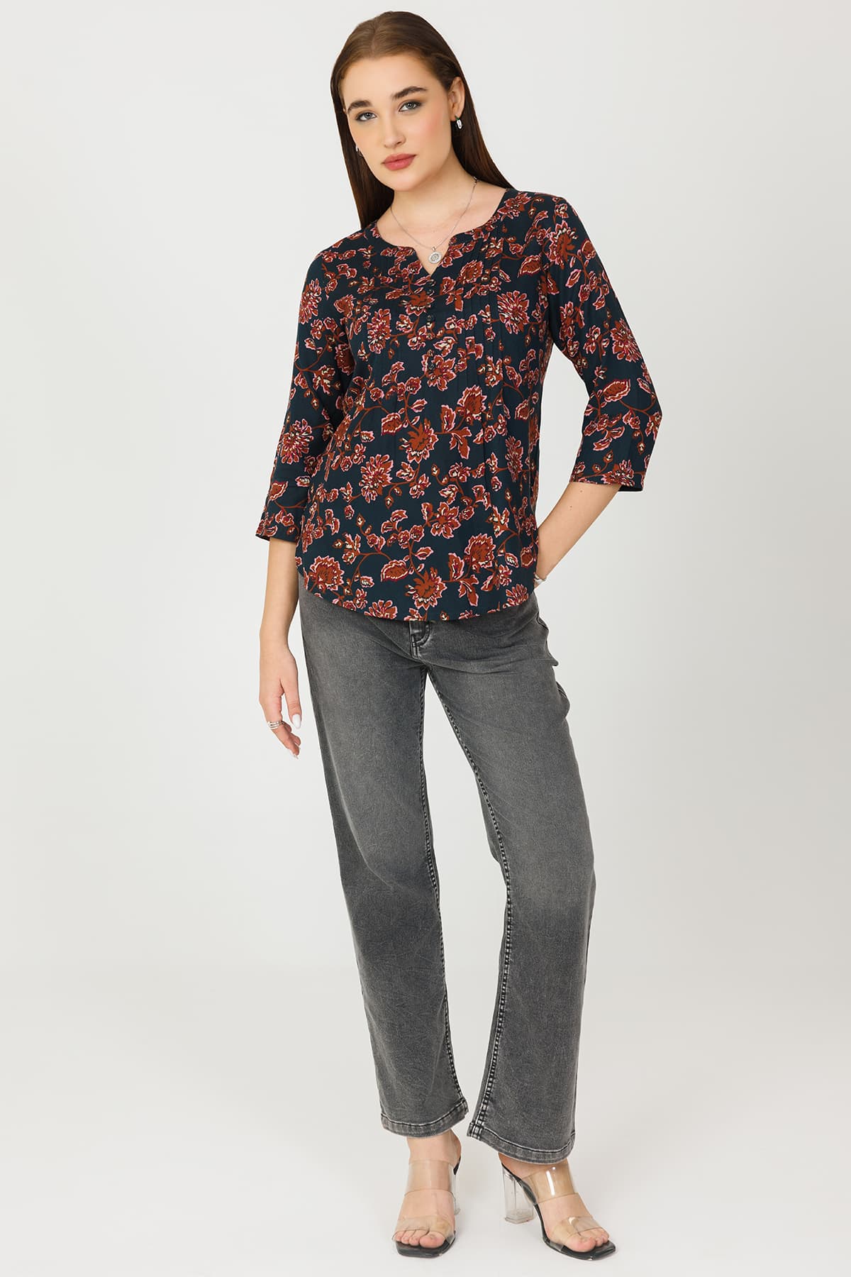Casual Blue Tops For Women