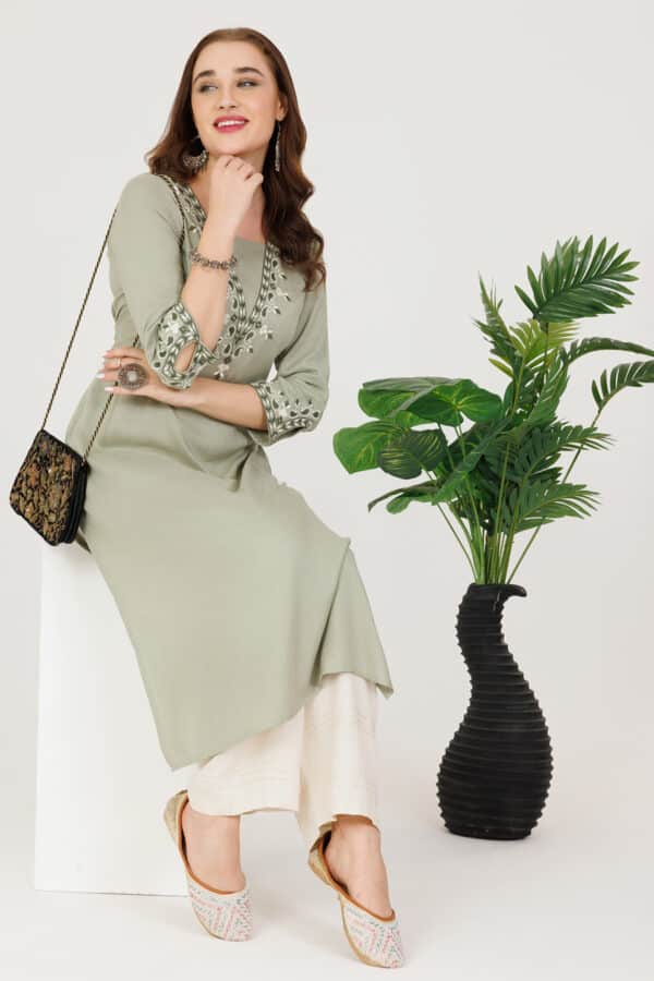 Green Kurti For Women
