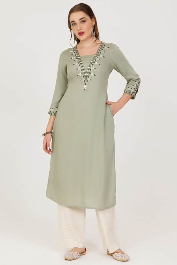 Green Kurti For Women