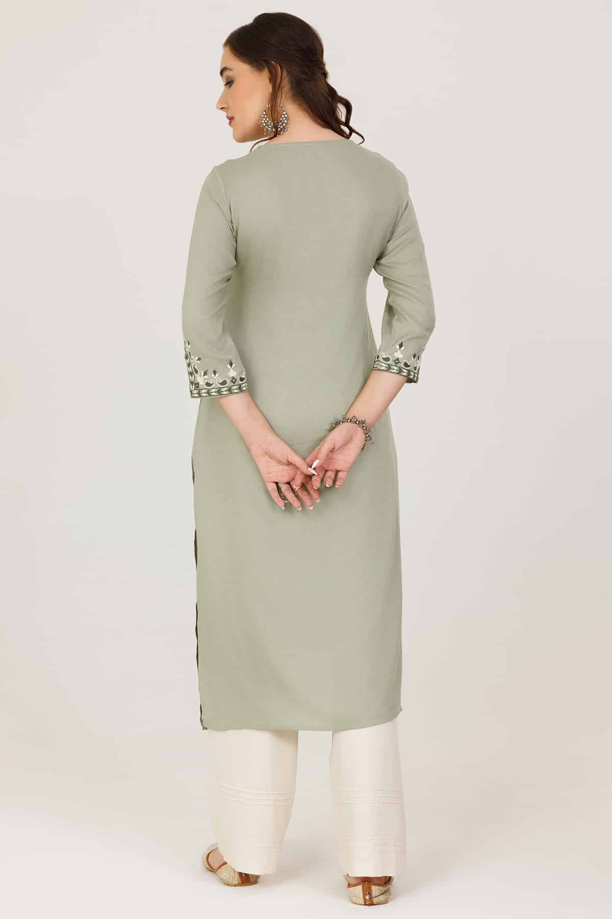 Green Kurti For Women