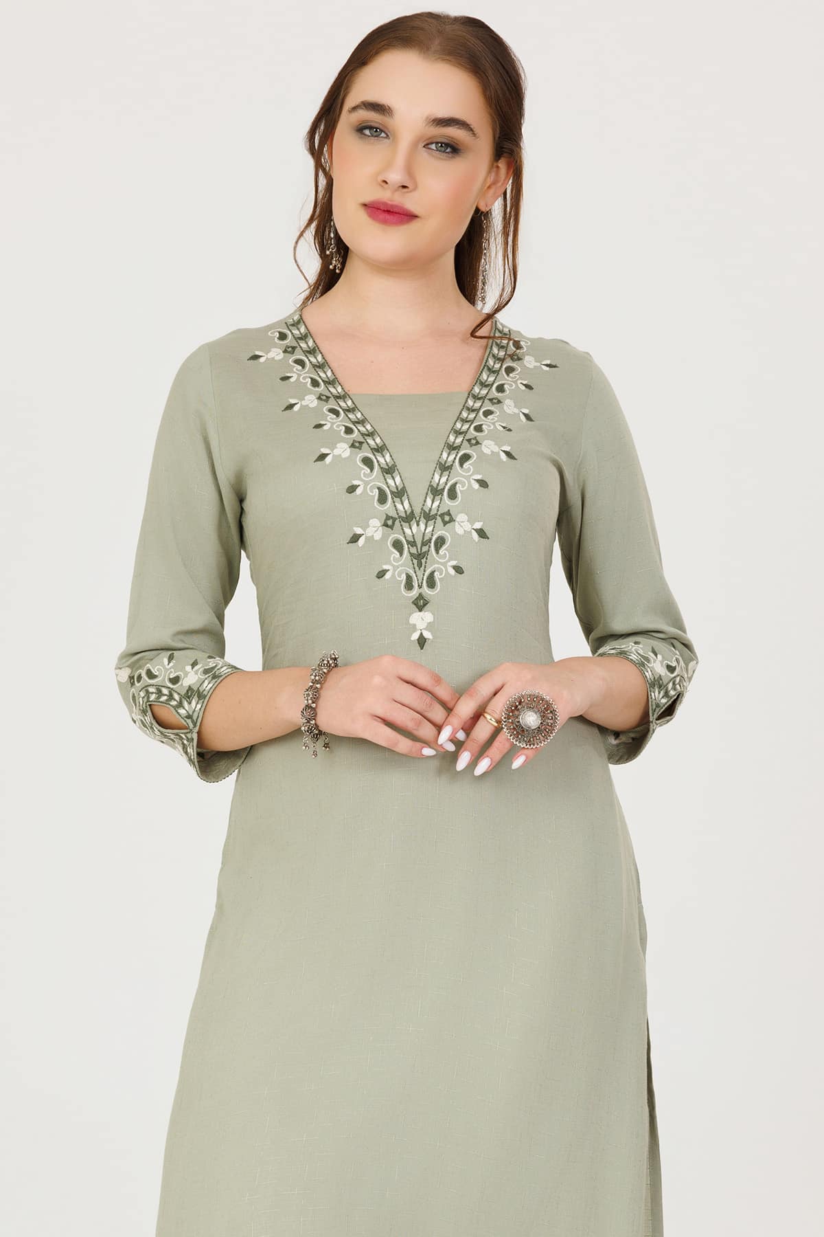 Green Kurti For Women
