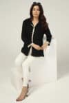 Solid Black Shirt For Women