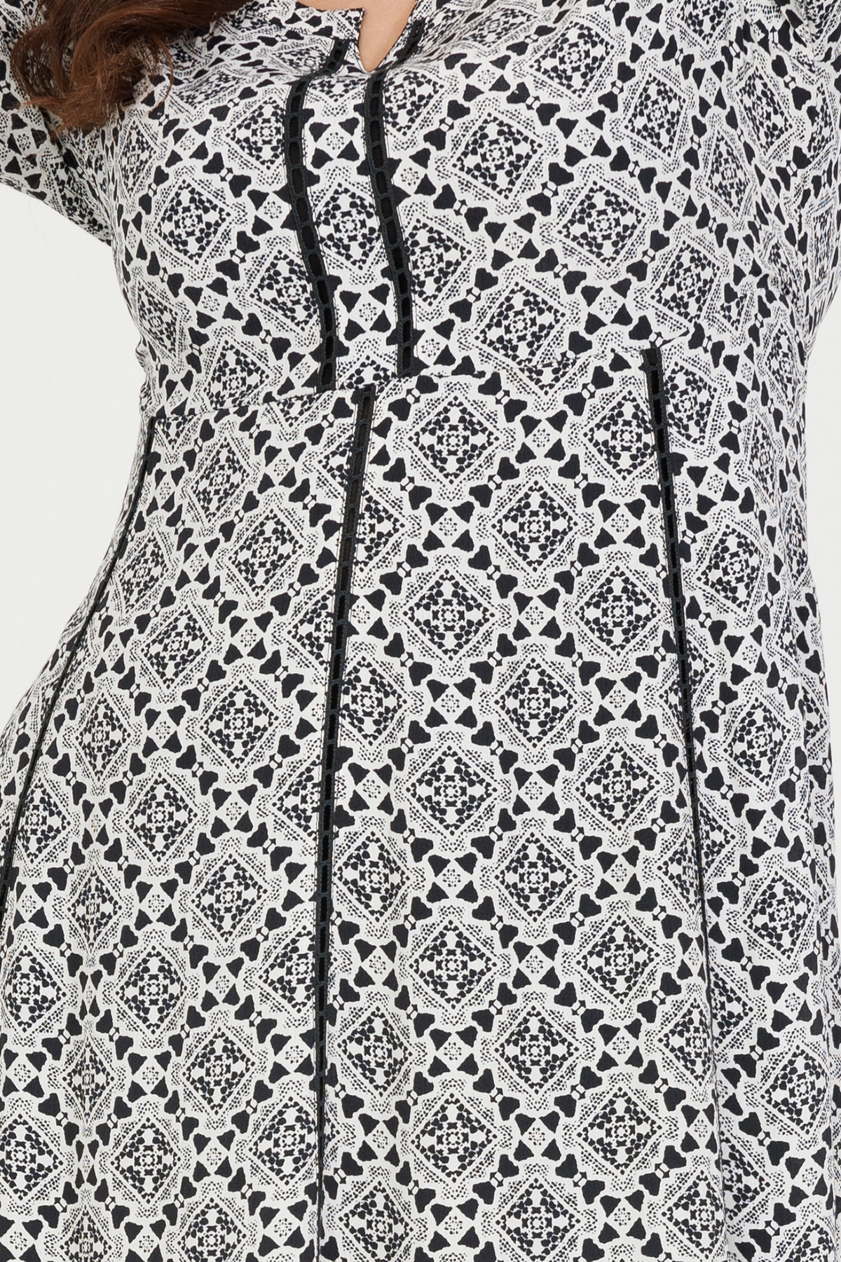 Black And White Printed Dress For Women India