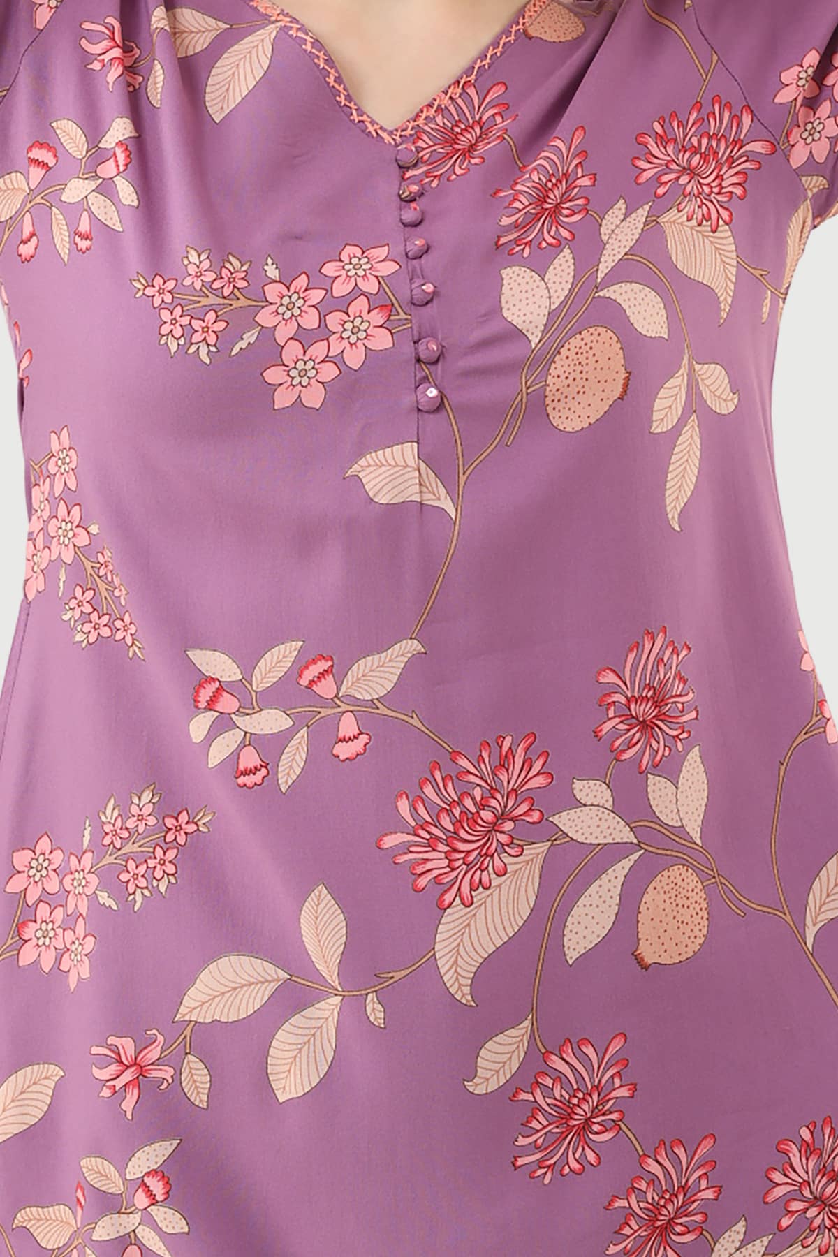 Printed Lavender Tunic For Women