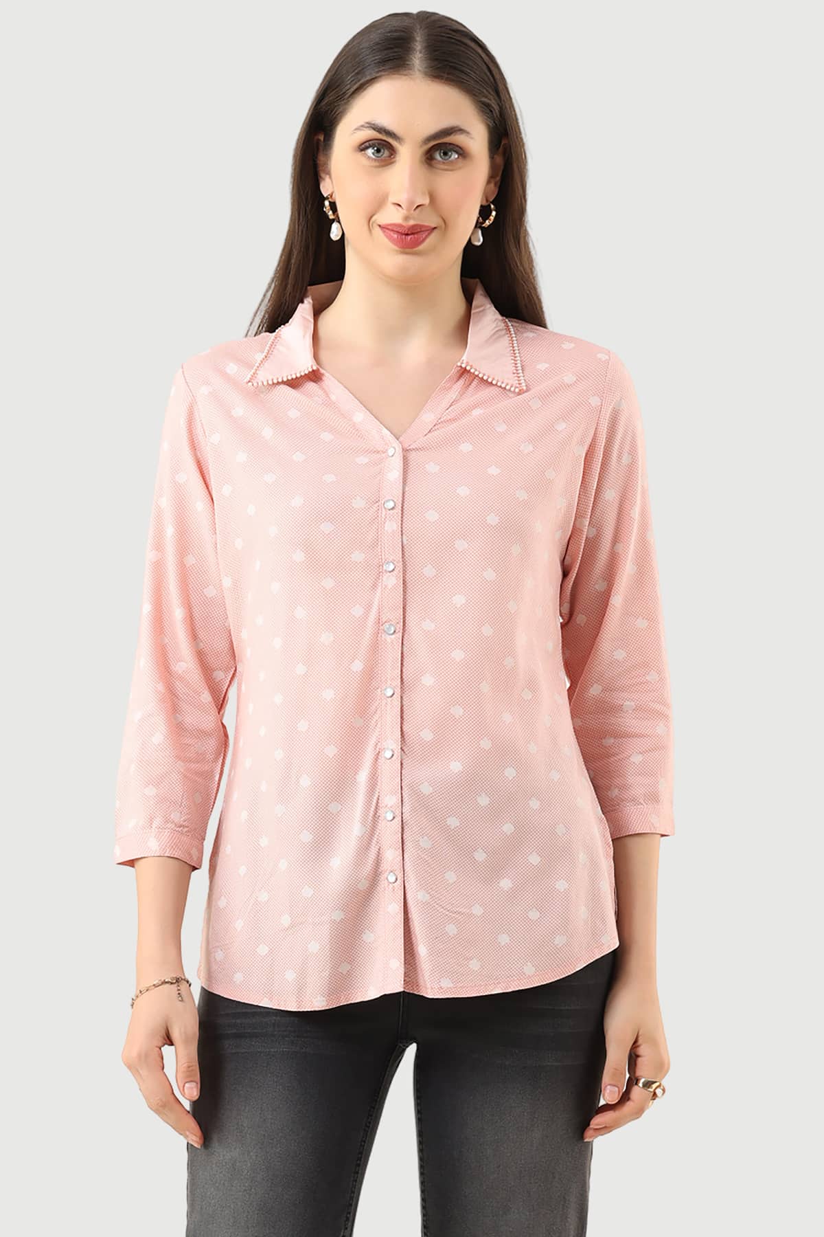 Printed Coral Shirt Ladies