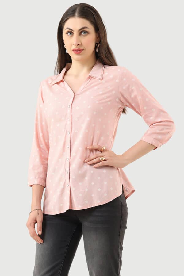 Printed Coral Shirt Ladies