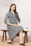 Printed Black Dress For Women
