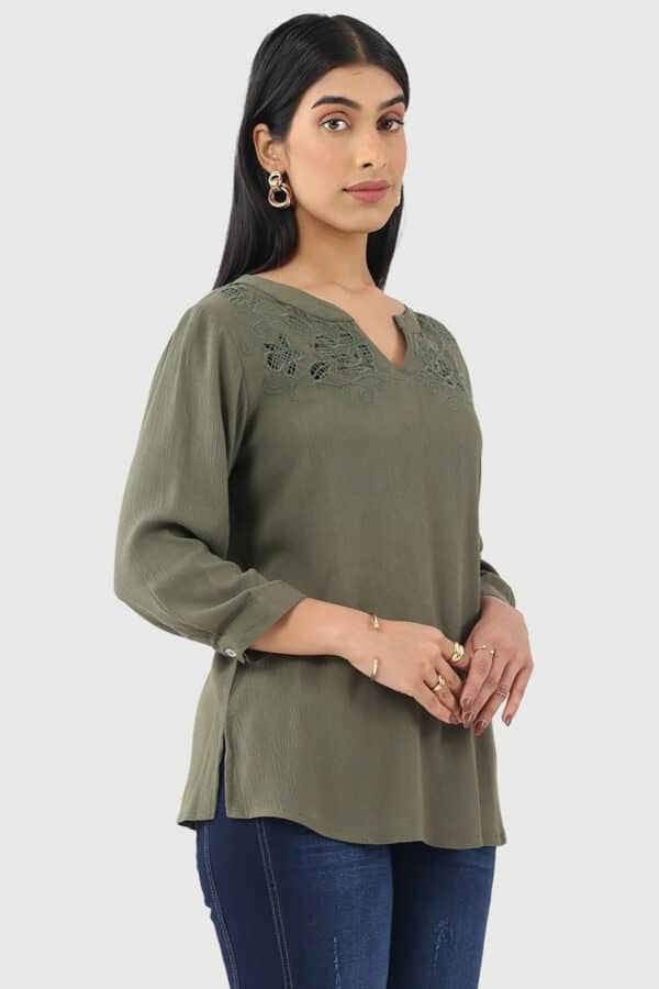 Green Top Woman
