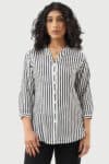 Black And White Shirt Striped For Women