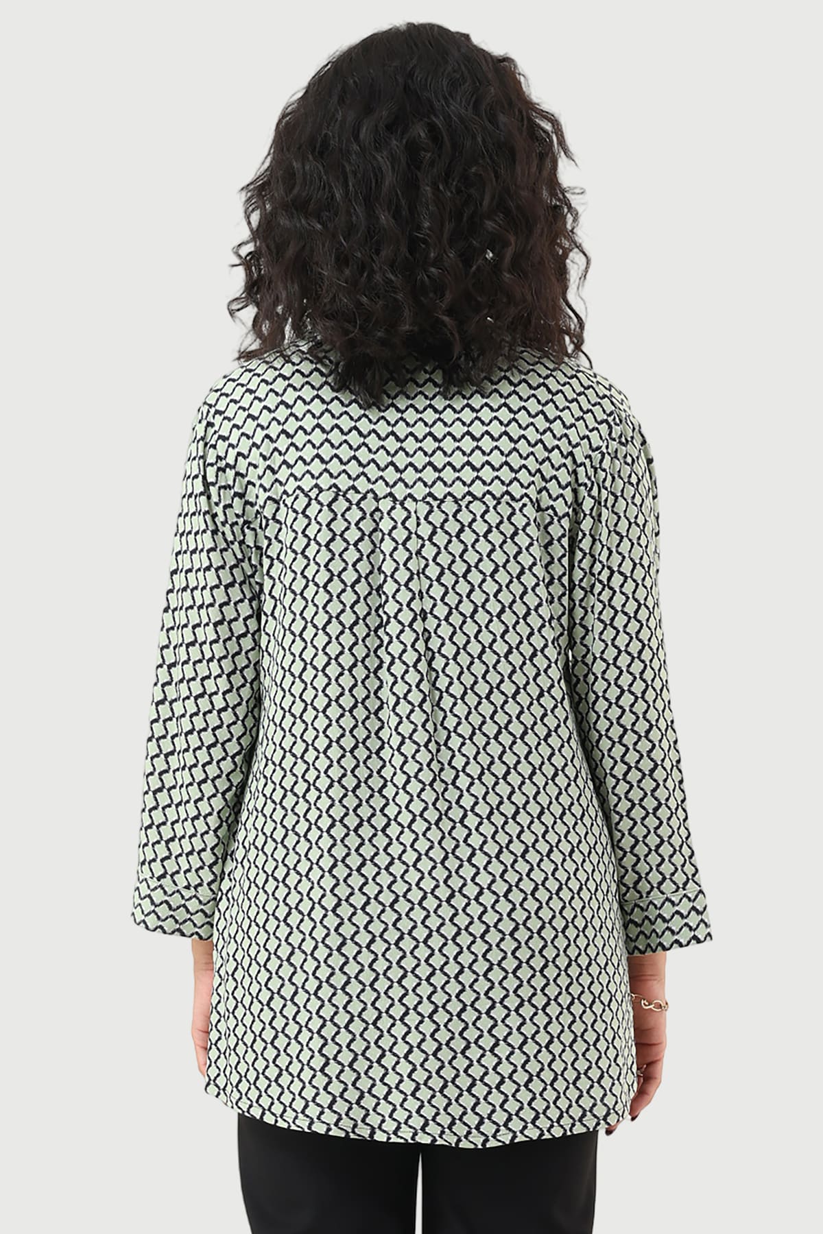 Printed Green Shirt For Women