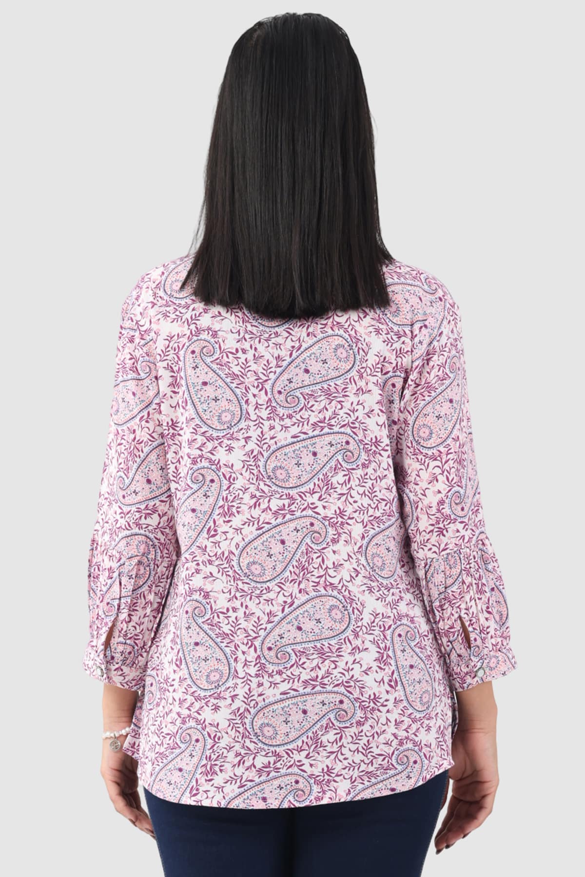 Printed Lavender Tops For Women