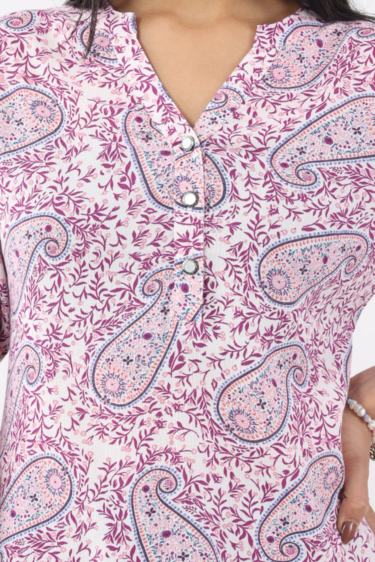 Printed Lavender Tops For Women