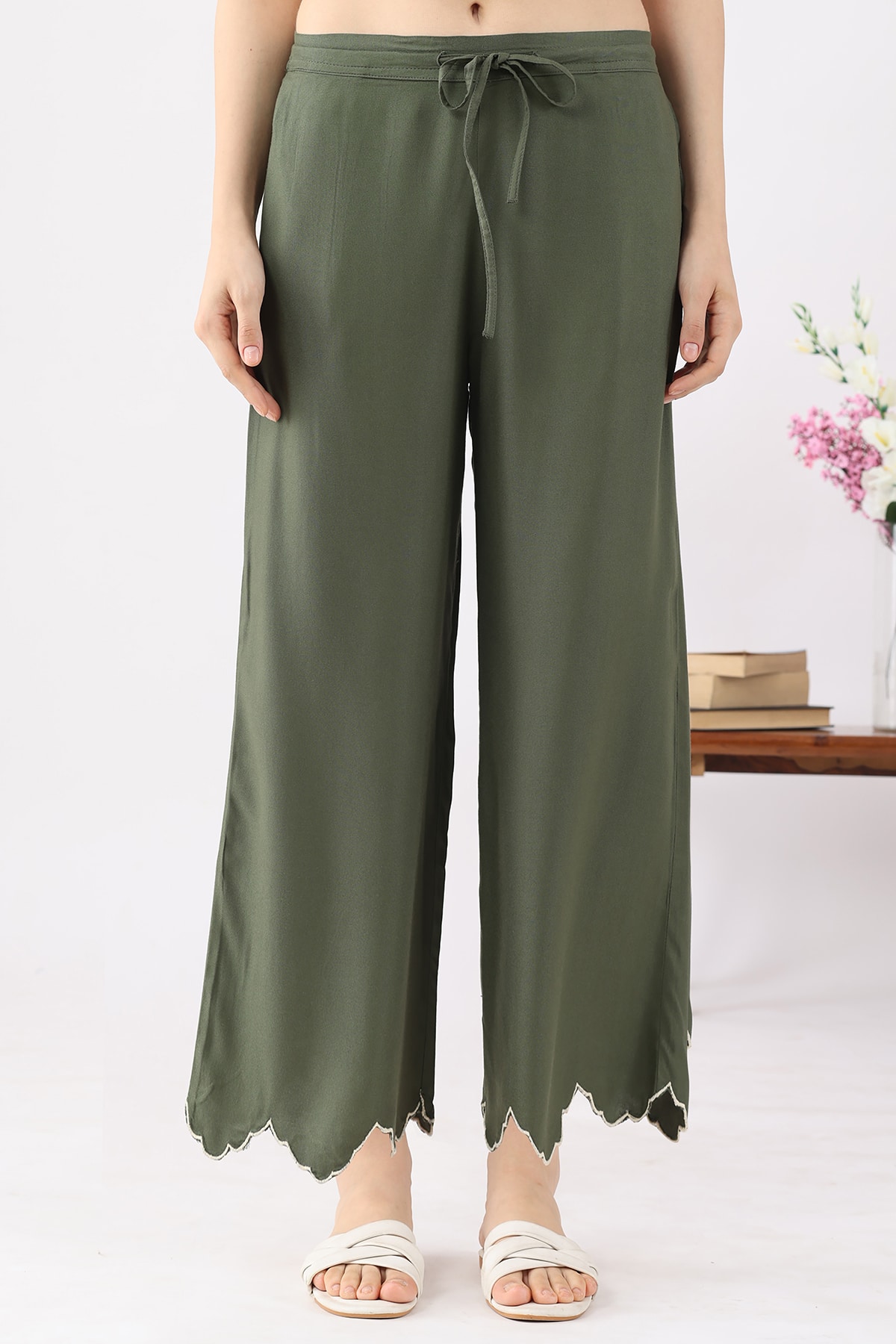 Olive Green Pants Women