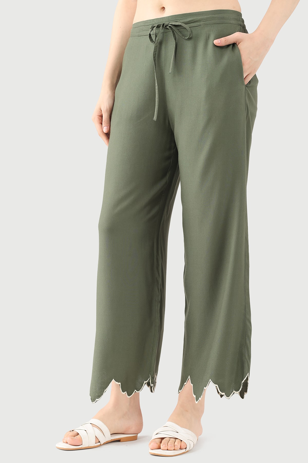 Olive Green Pants Women