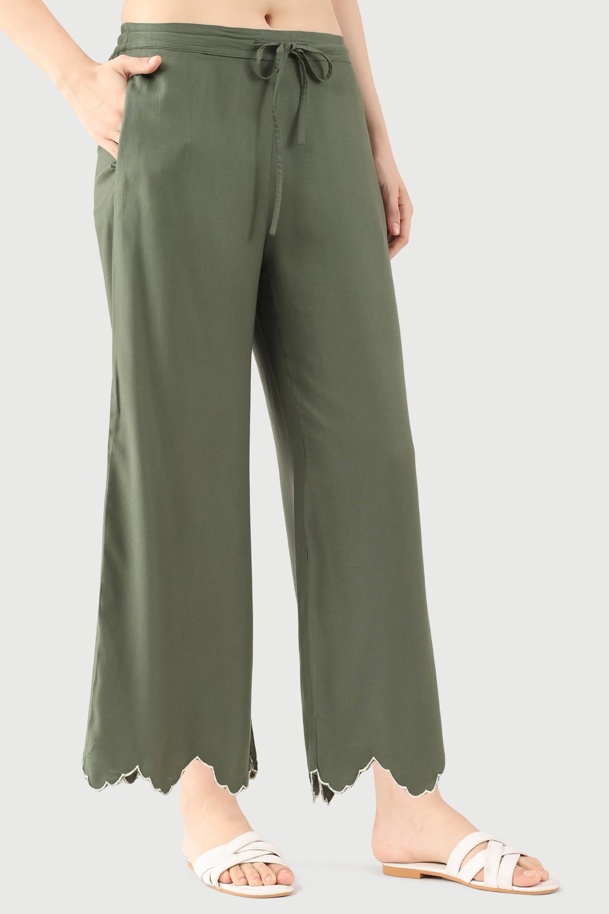 Olive Green Pants Women