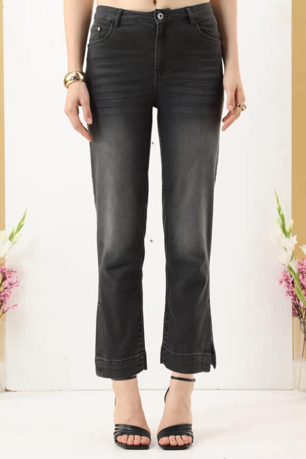 Solid Black Jeans For Women