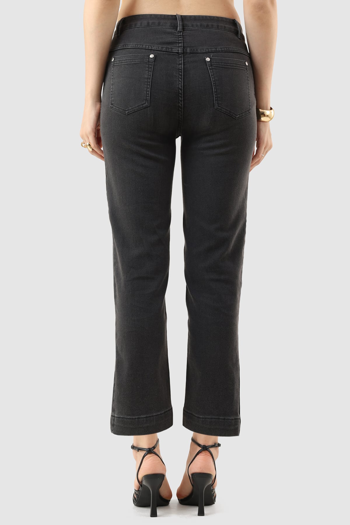 Solid Black Jeans For Women