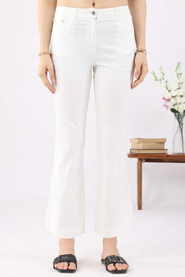 Solid White Jeans For Women