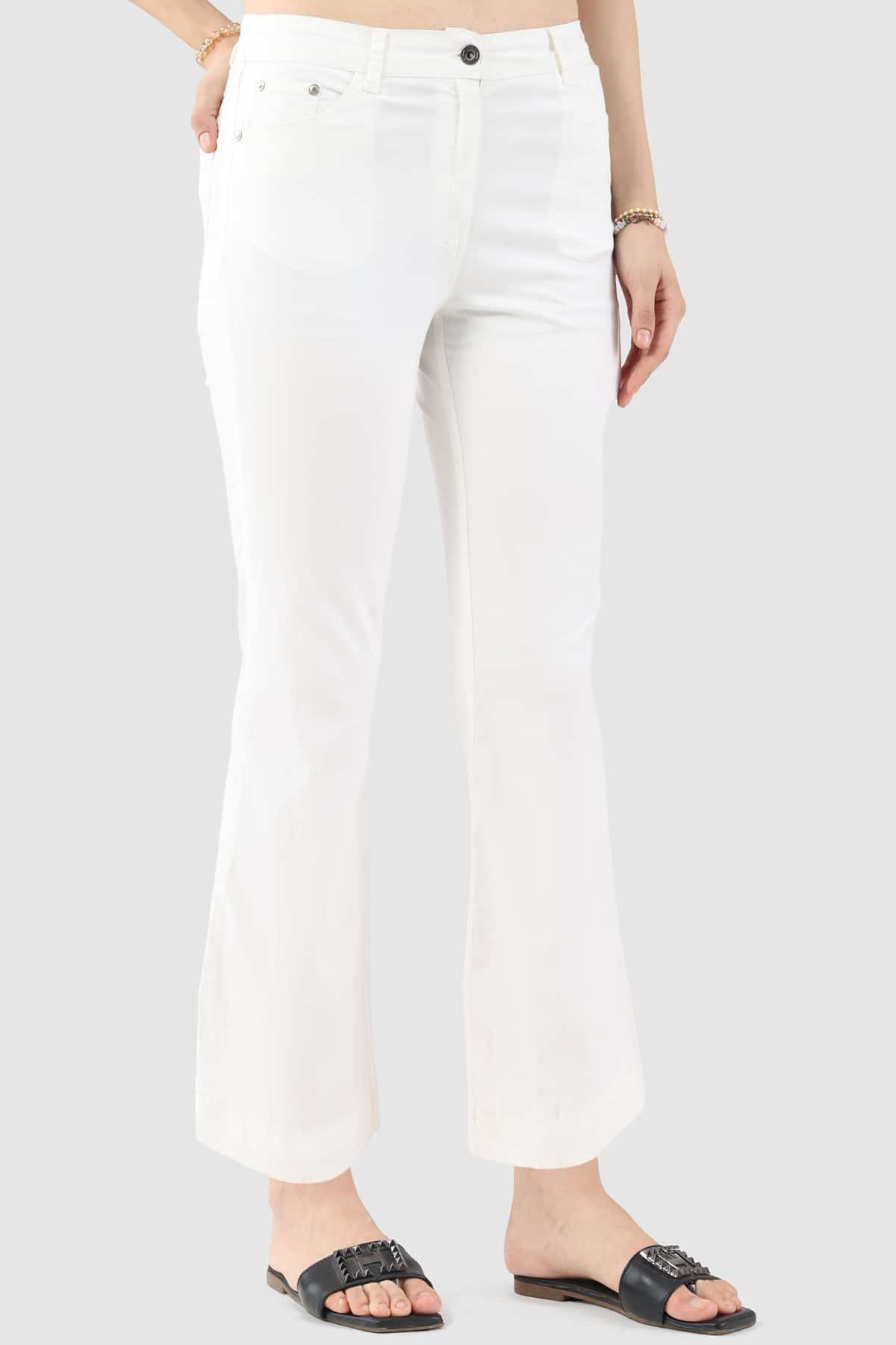 Solid White Jeans For Women