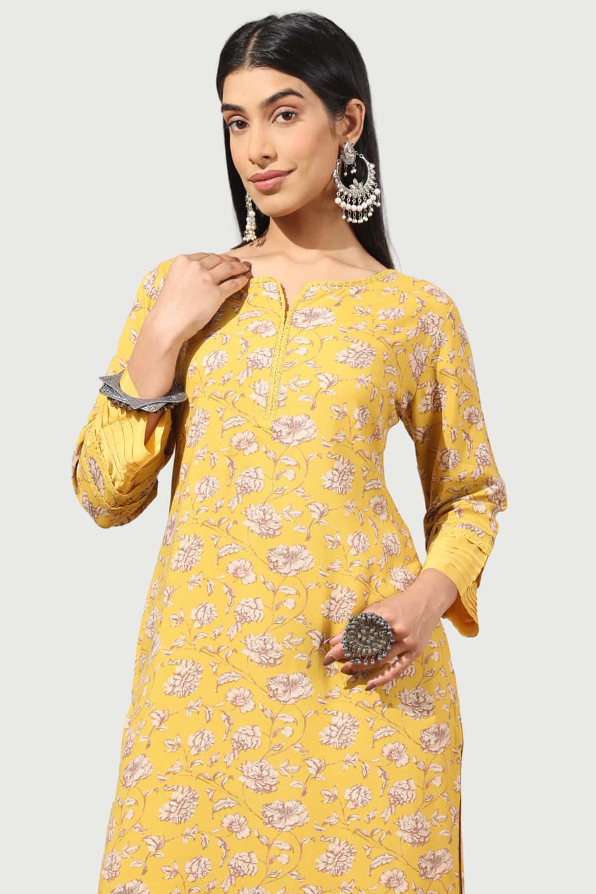 Yellow Kurti For Women