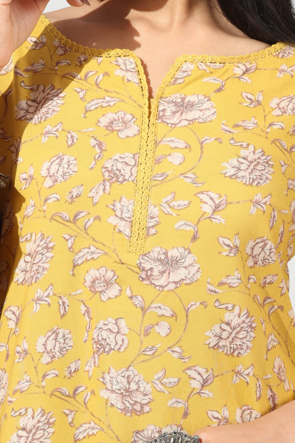 Yellow Kurti For Women