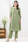 Forest Green Kurtis For Women Long