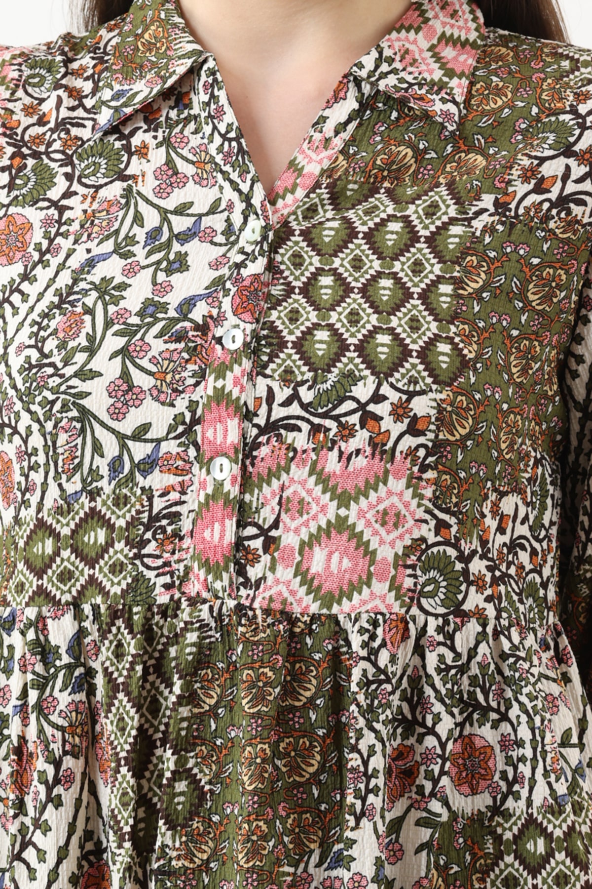 Printed Brown Dress For Women