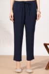 Solid Blue Palazzo For Woman