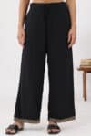 Solid Black Pants For Women