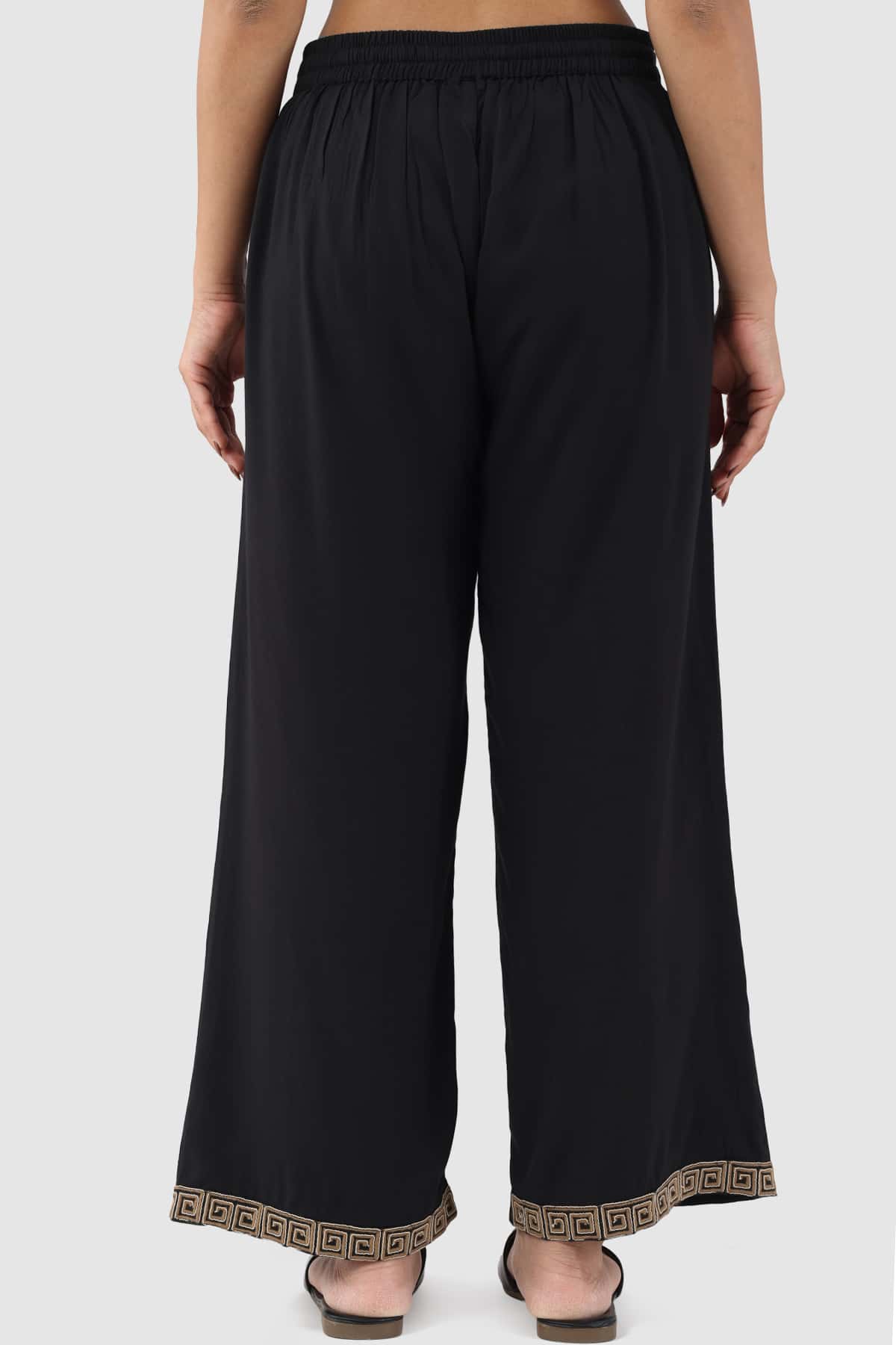 Solid Black Pants For Women