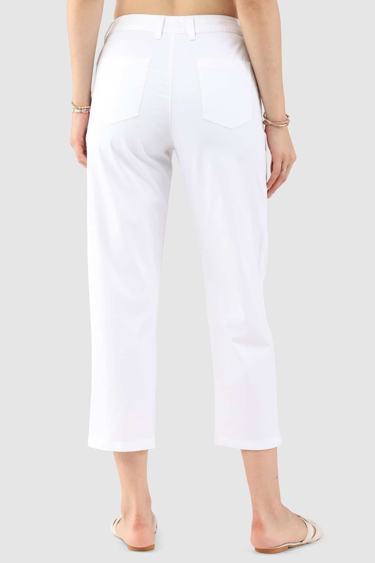 Solid White Pants For Women