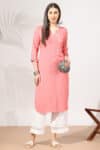 Peach Colour Kurta For Ladies